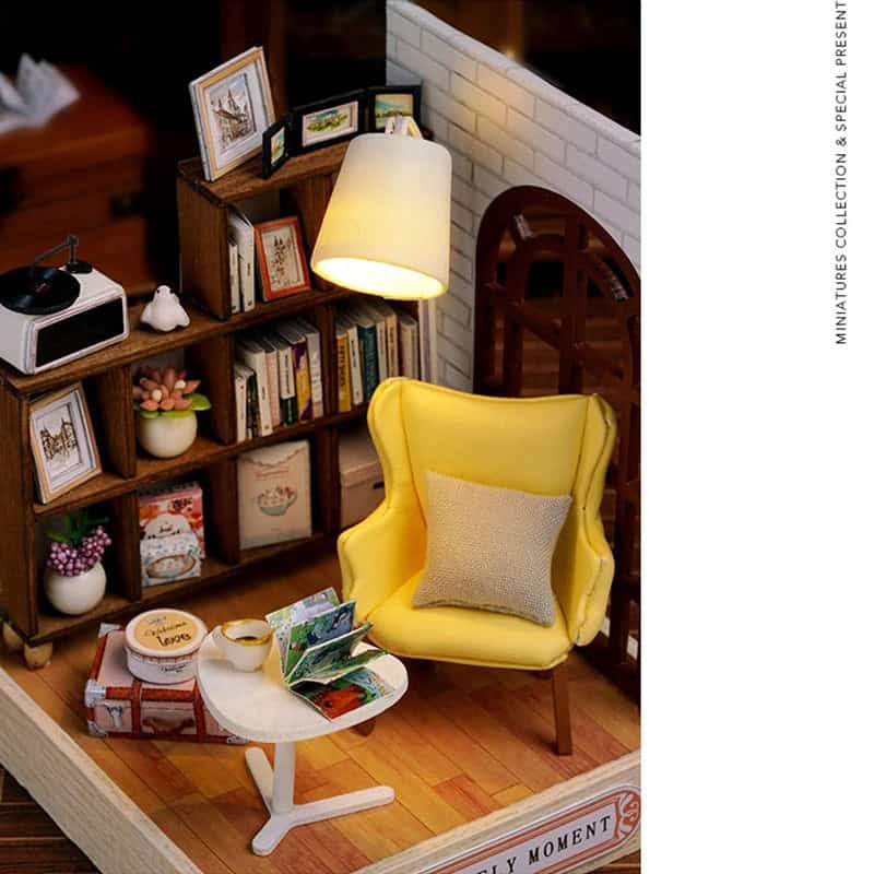 Maquette en bois Moment de détente