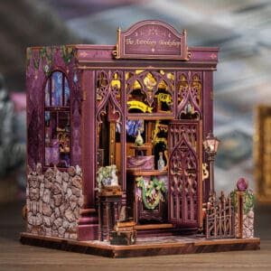 Booknook en bois Librairie d'astrologie