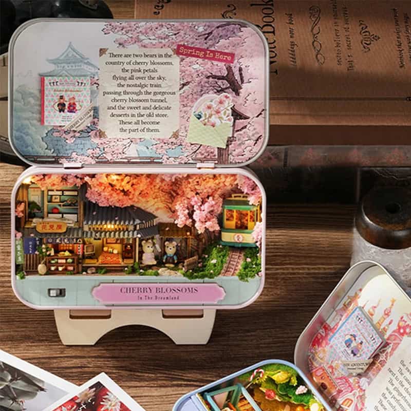 Maquette en boîte Fleur de cerisier