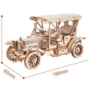Maquette en bois voiture vintage