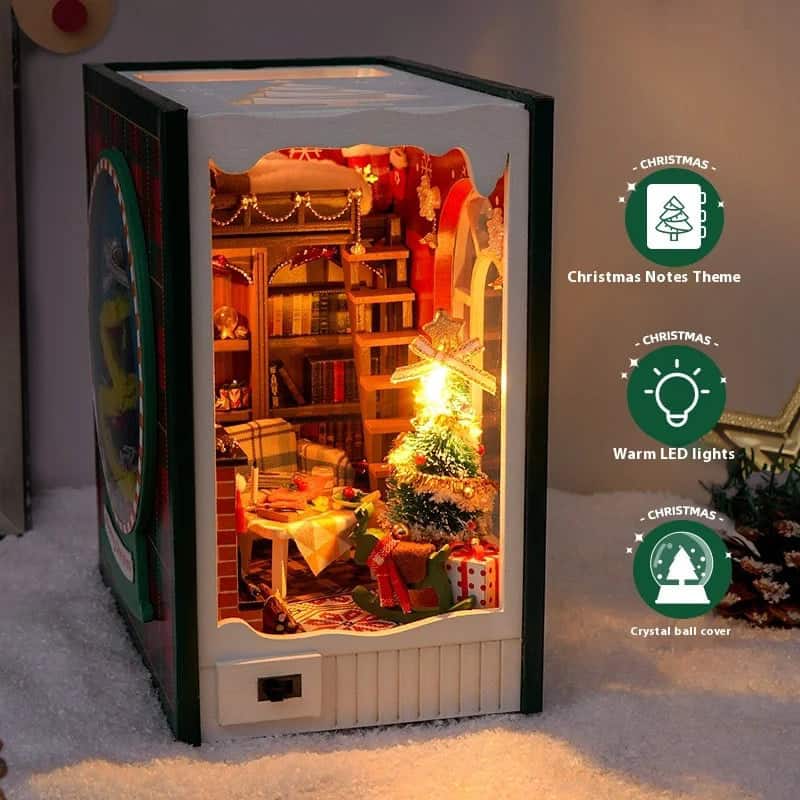 Book Nook Notes de Noël