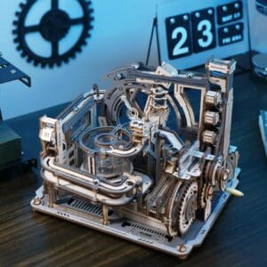 Puzzle 3D en bois circuit à billes