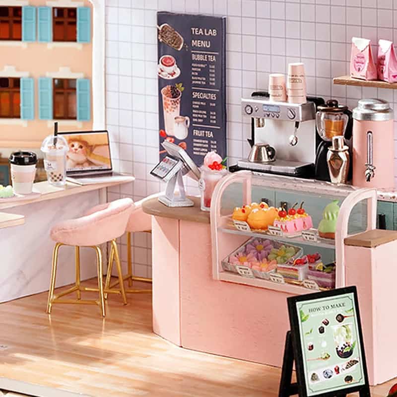 Maquette en bois Laboratoire du thé