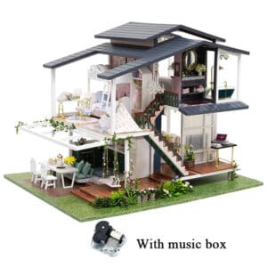 Maquette en bois Villa Élégante